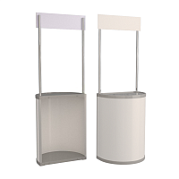 Стол презентационный серый с фризом УСПЕХ-01.Gr -фото Стол презентационный серый с фризом УСПЕХ-01.Gr -фото