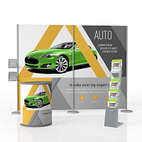 Мобильный выставочный стенд комплект с оформлением по вашему макету СЕТ-2 -фото Мобильный выставочный стенд комплект с оформлением по вашему макету СЕТ-2 -фото