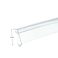 Ценникодержатель профильный GLS39 ш.39 L=988мм прозрачный ПРИБЫЛЬ-05.39х988.Tp -фото Ценникодержатель профильный GLS39 ш.39 L=988мм прозрачный ПРИБЫЛЬ-05.39х988.Tp -фото