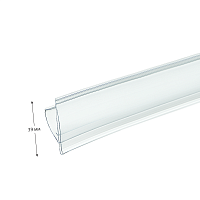 Ценникодержатель профильный UT39 ш.39 L=988мм прозрачный ПРИБЫЛЬ-04.39х988.Tp -фото Ценникодержатель профильный UT39 ш.39 L=988мм прозрачный ПРИБЫЛЬ-04.39х988.Tp -фото